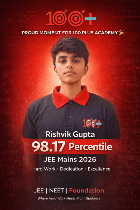 Rishvik Gupta - 98.17 Percentile JEE Mains 2026 - IIT JEE Coaching Unnao